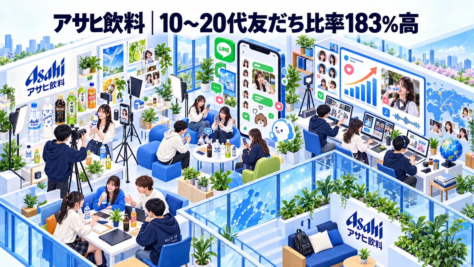 アサヒ飲料の学生向けマーケティング成功事例