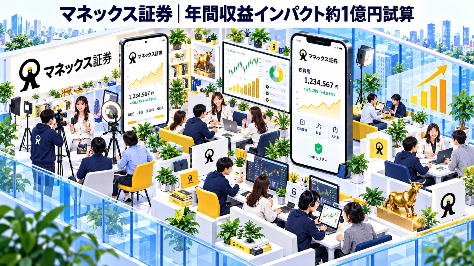 マネックス証券の金融マーケティング成功事例