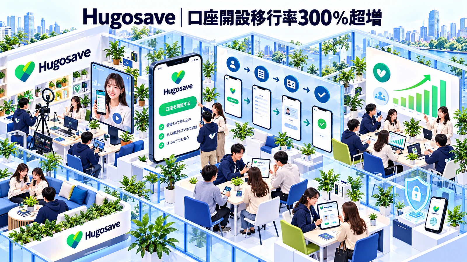 Hugosaveの金融マーケティング成功事例