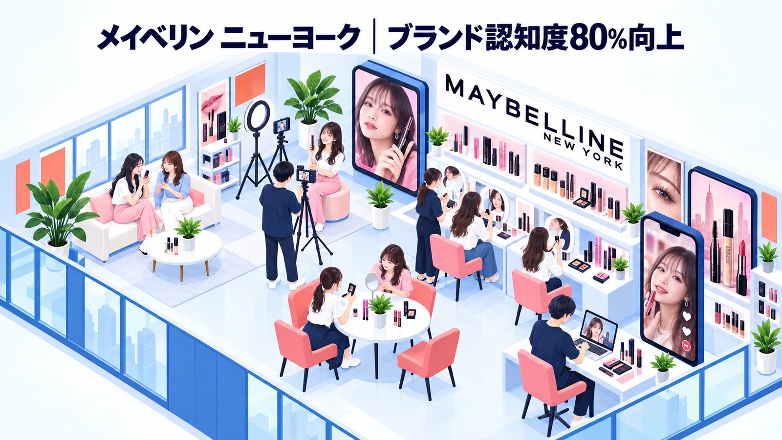 メイベリン ニューヨークの女性向けマーケティング成功事例