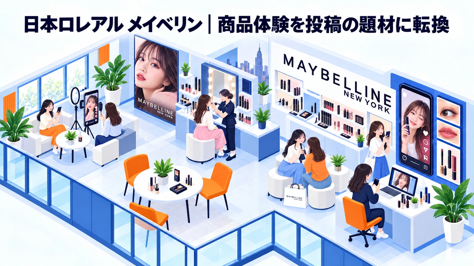 日本ロレアル メイベリンの女性向けマーケティング成功事例