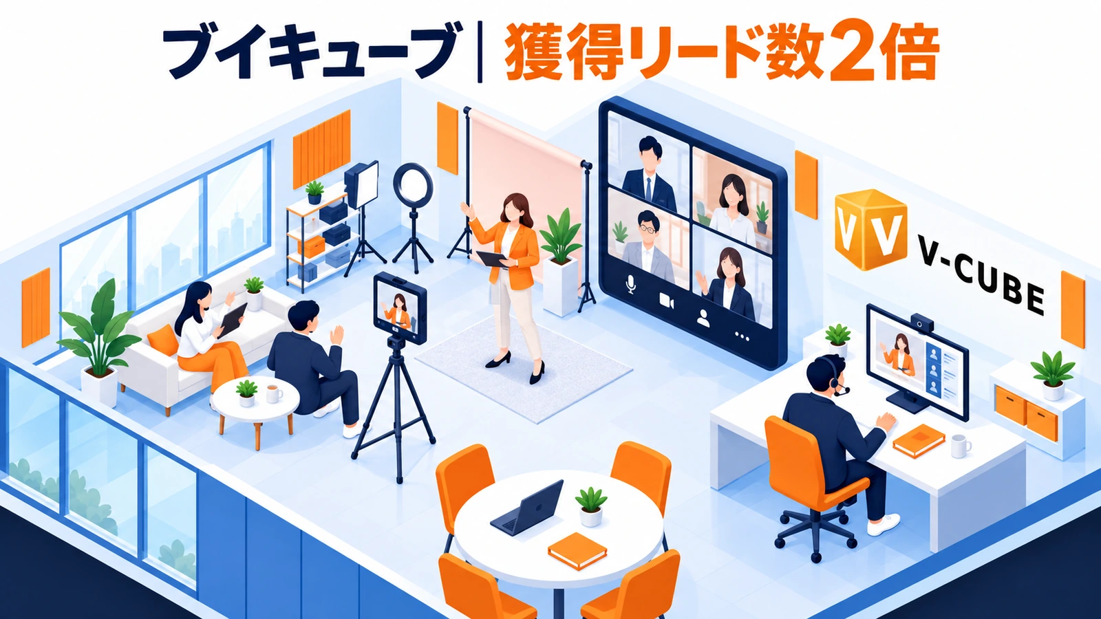 ブイキューブの商談獲得成功事例