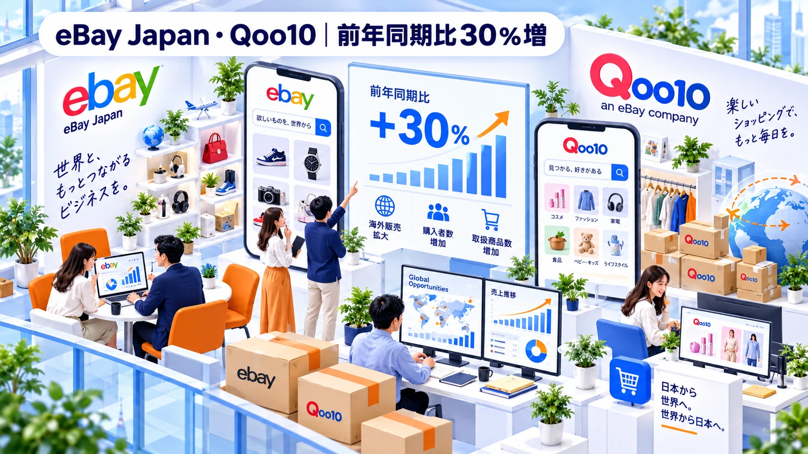 eBay Japan・Qoo10の成果報酬型広告成功事例