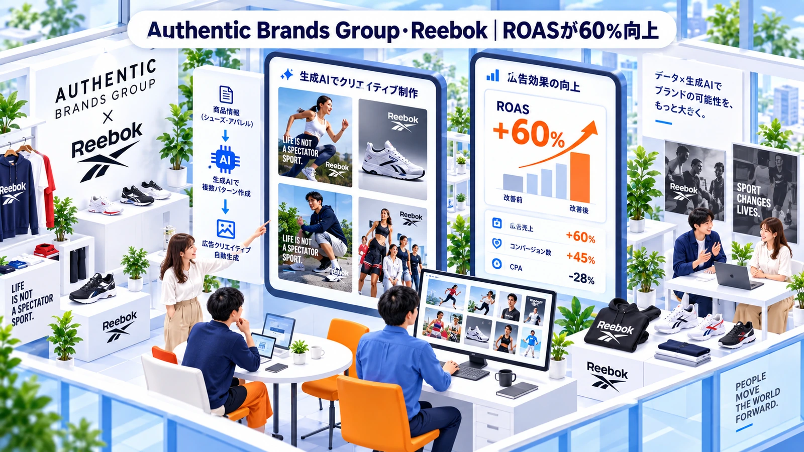 Authentic Brands Group・Reebokの生成AIマーケティング成功事例