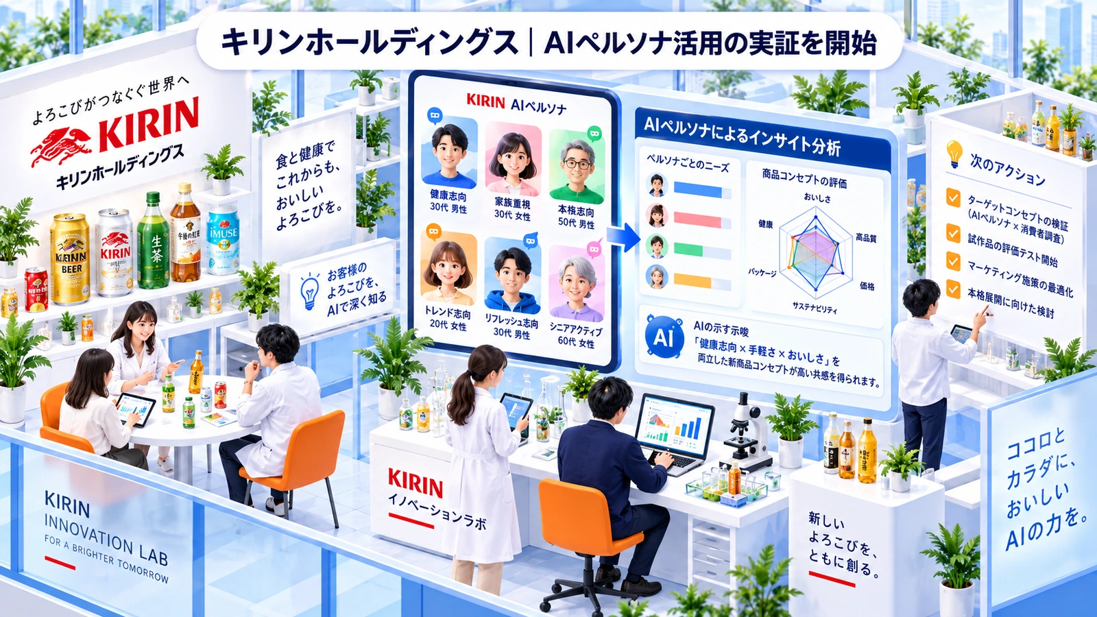 キリンホールディングスの生成AIマーケティング成功事例