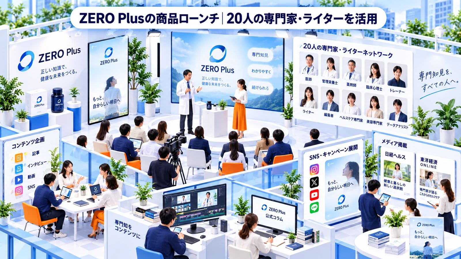 ZERO Plusの商品ローンチの専門家キャスティング成功事例