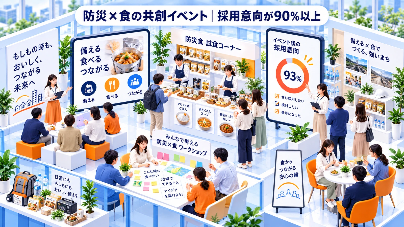 防災×食の共創イベントの体験型マーケティング成功事例