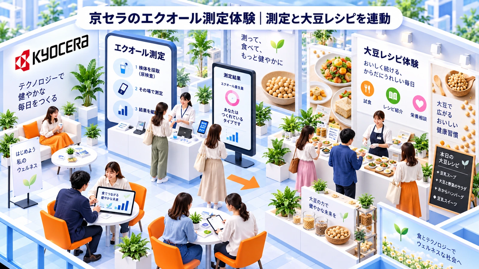 京セラのエクオール測定体験の体験型マーケティング成功事例