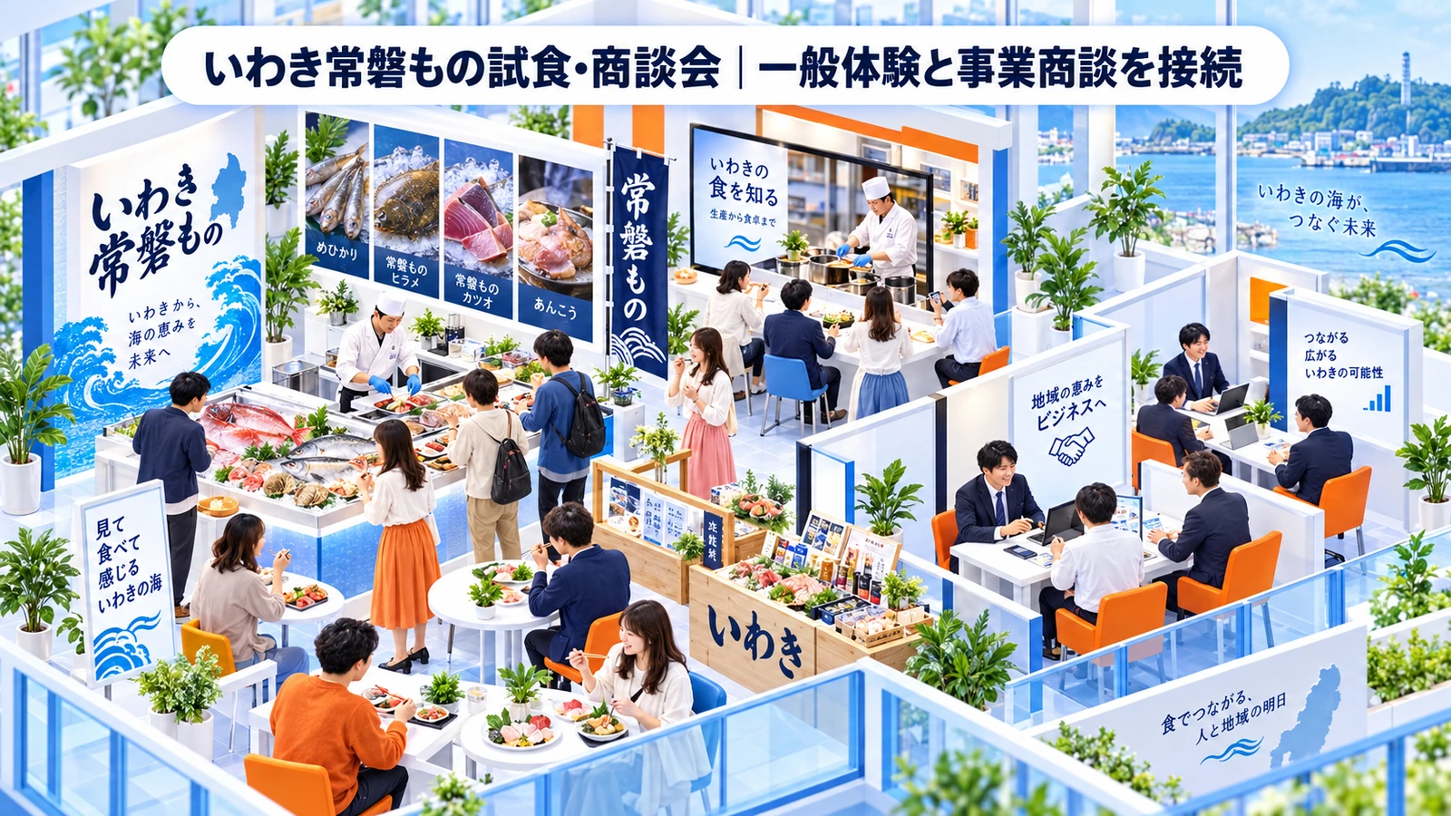 いわき常磐もの試食・商談会の体験型マーケティング成功事例