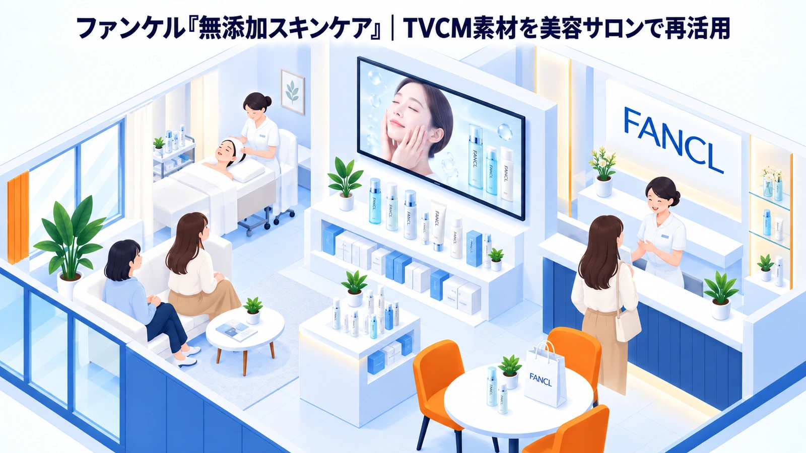 ファンケル『無添加スキンケア』の店頭広告成功事例