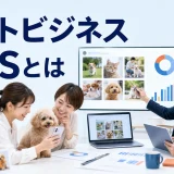 ペットビジネス SNSとはを内容別のオリジナル構図で整理した図解