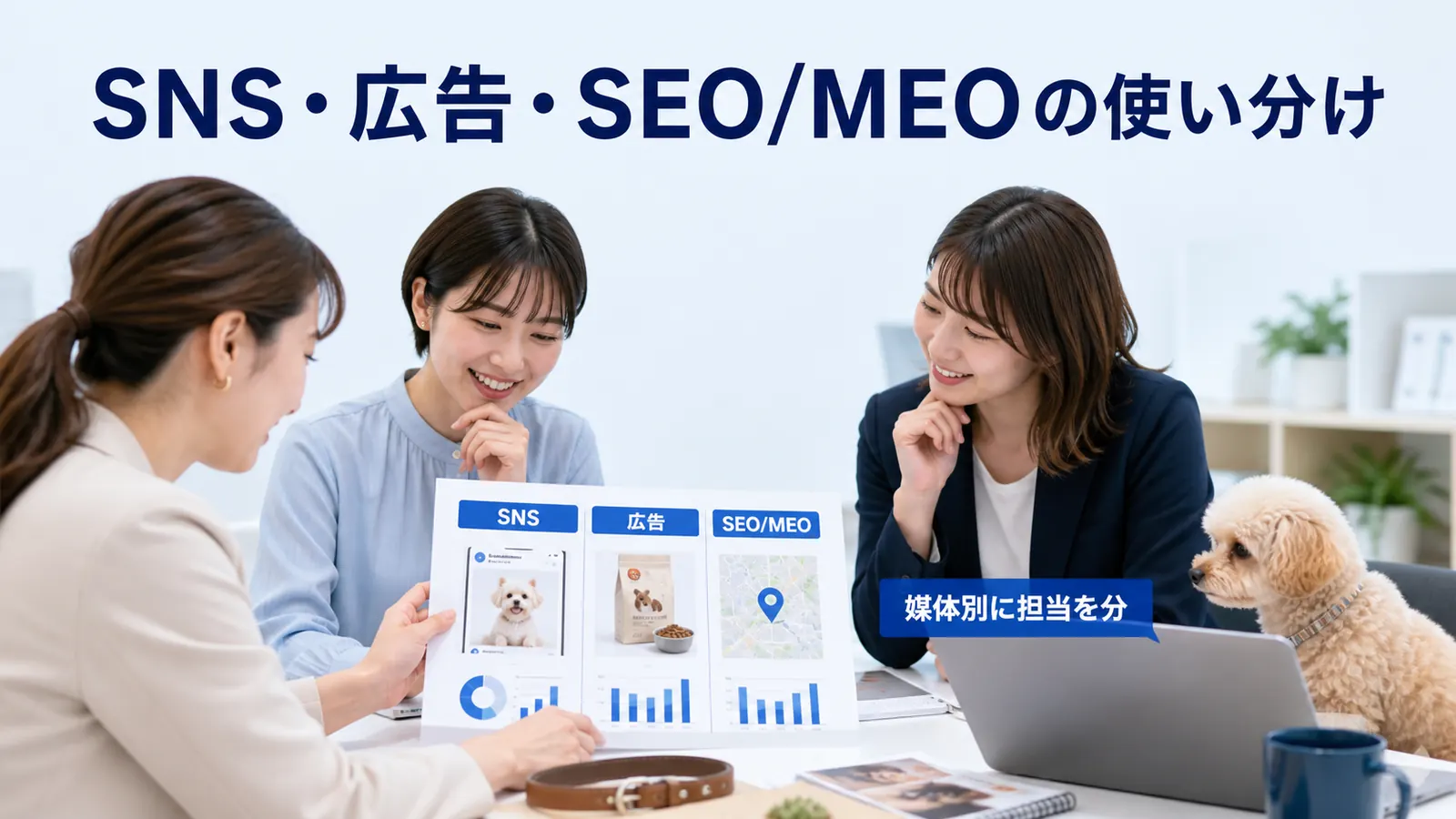 SNS・広告・SEO/MEOの使い分け