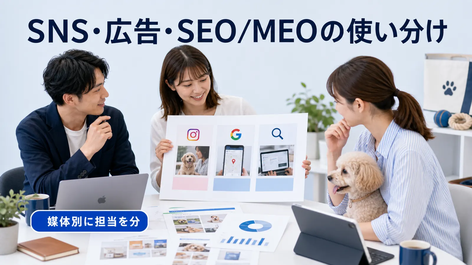SNS・広告・SEO/MEOの使い分け