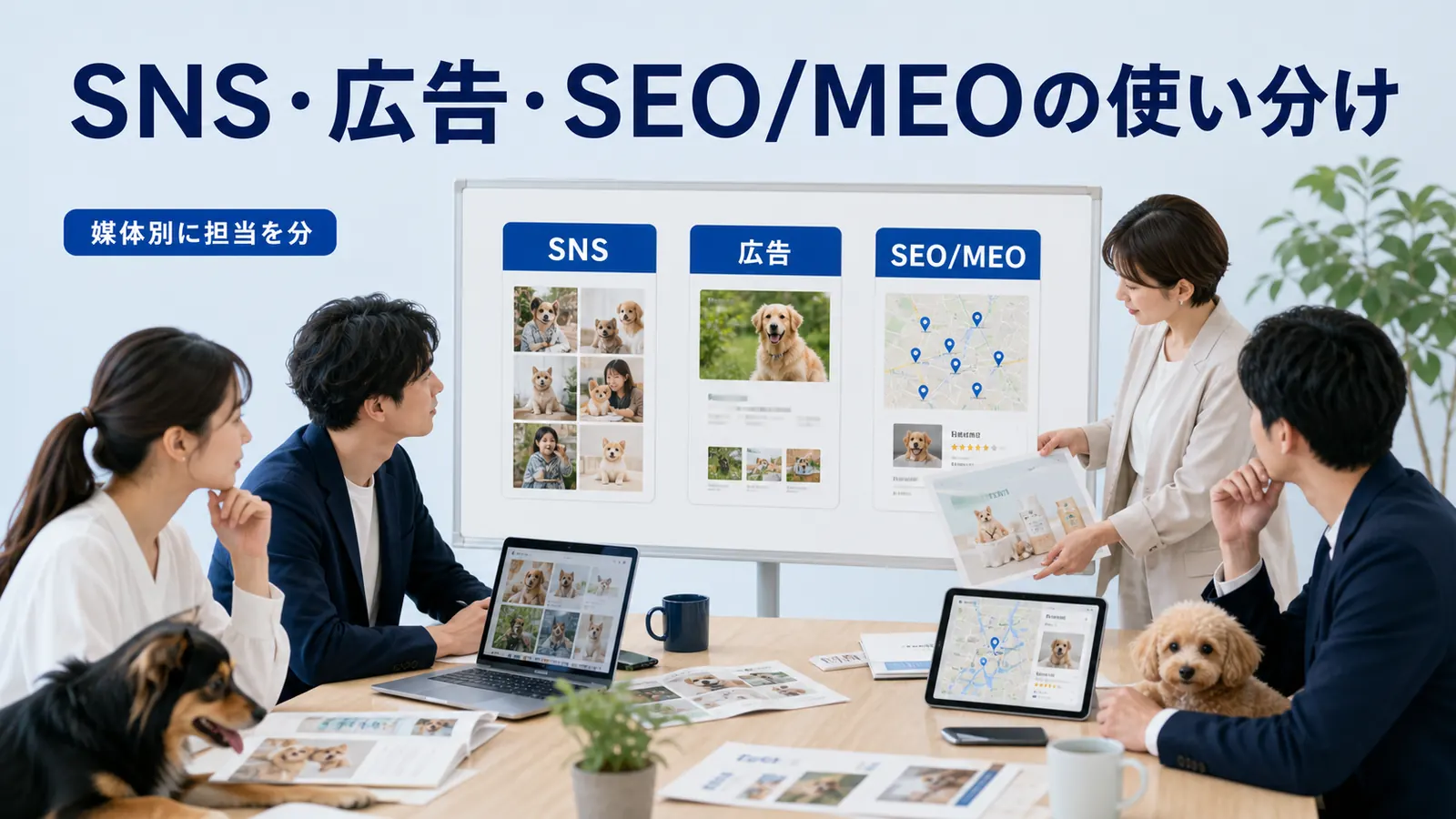 SNS・広告・SEO/MEOの使い分け