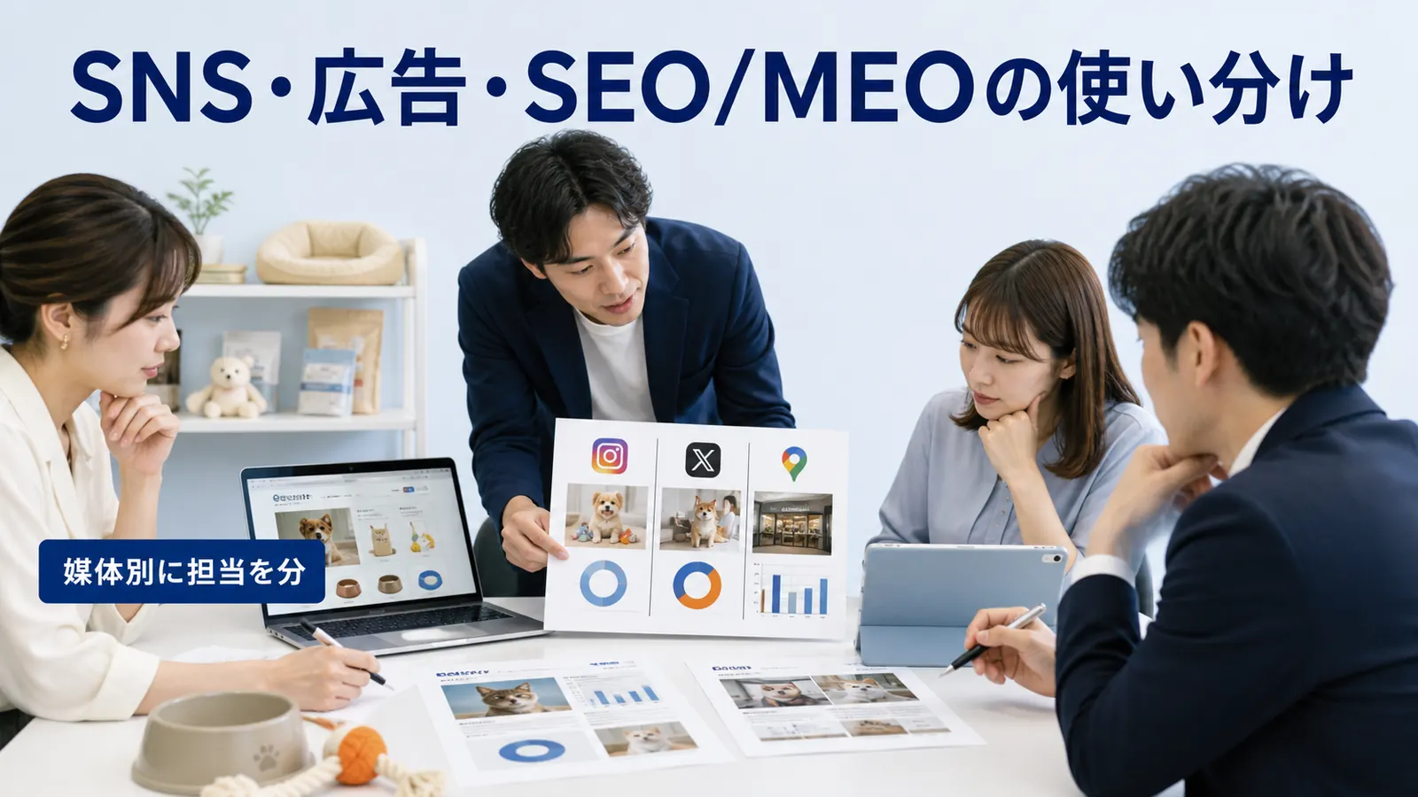 SNS・広告・SEO/MEOの使い分け