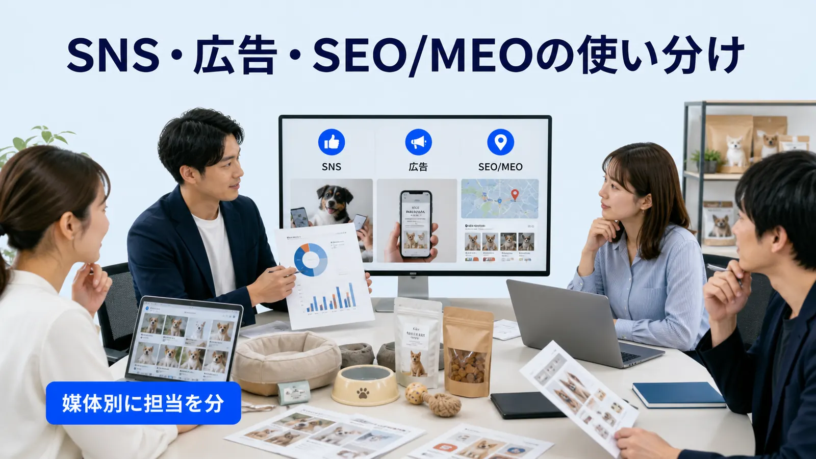 SNS・広告・SEO/MEOの使い分け
