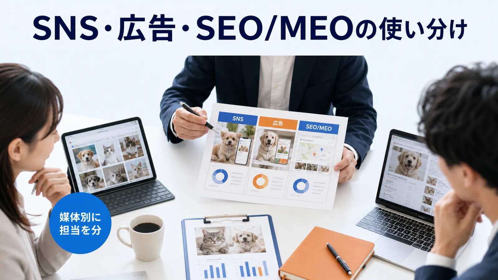 SNS・広告・SEO/MEOの使い分け