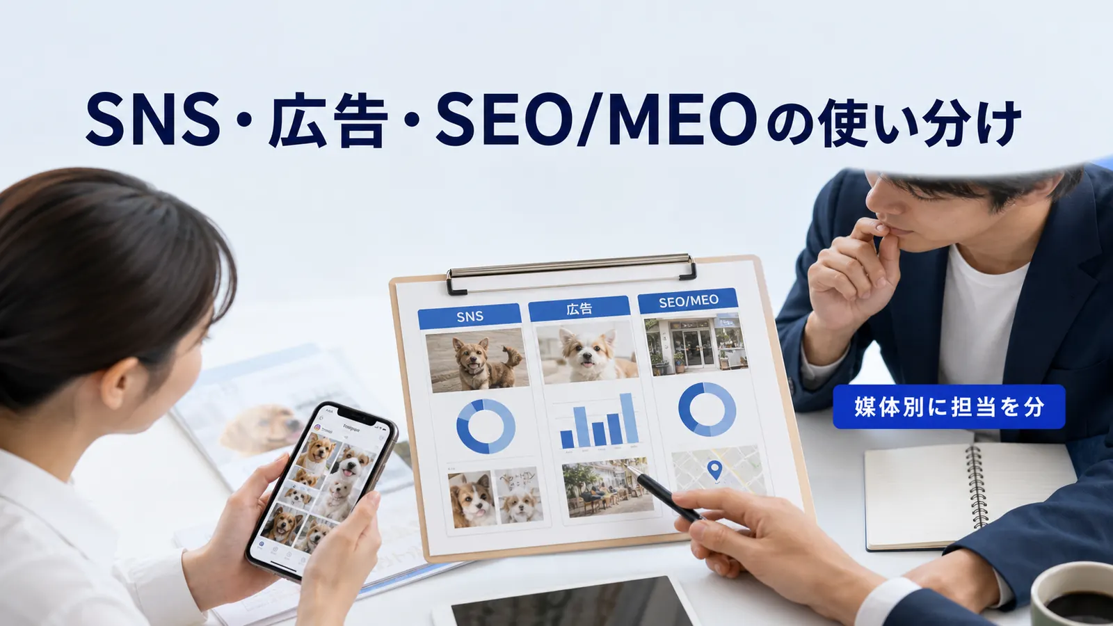 SNS・広告・SEO/MEOの使い分け