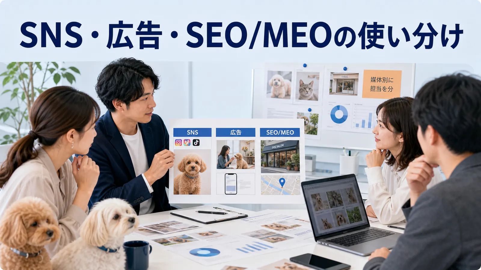 SNS・広告・SEO/MEOの使い分け