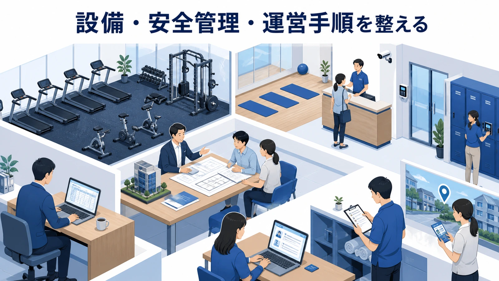 設備・安全管理・運営手順を整える