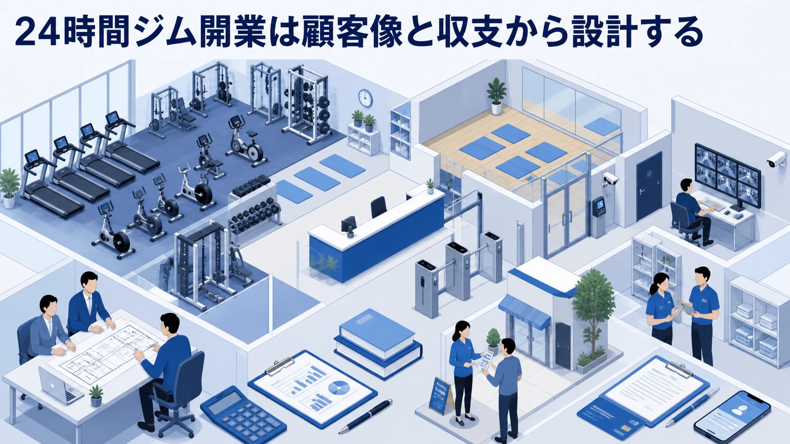 24時間ジム開業は顧客像と収支から設計する