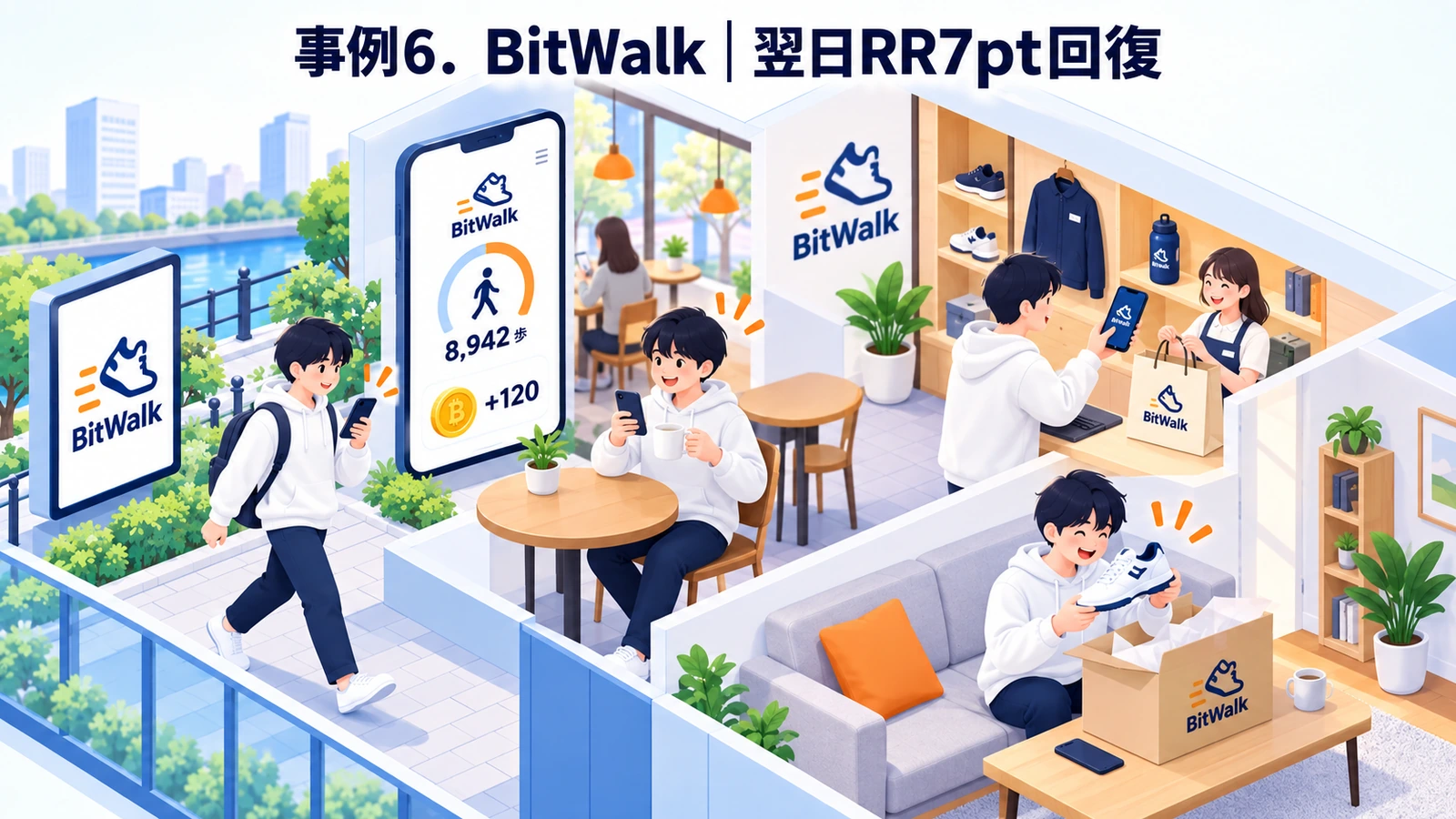 BitWalk|翌日RR7pt回復のLTV向上成功事例