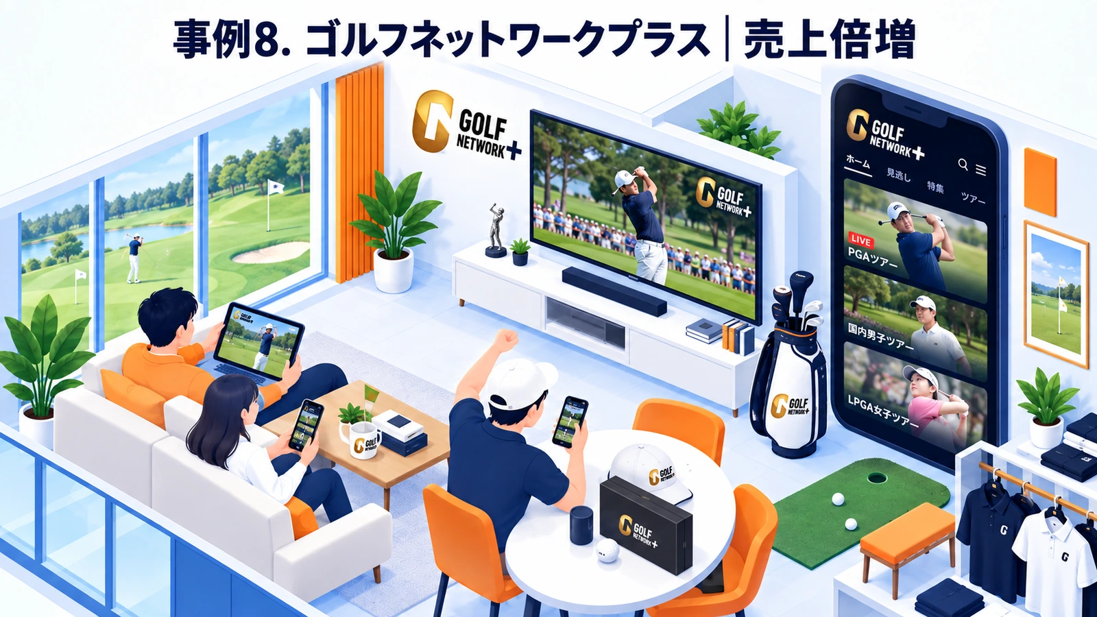 ゴルフネットワークプラス|売上倍増のLTV向上成功事例