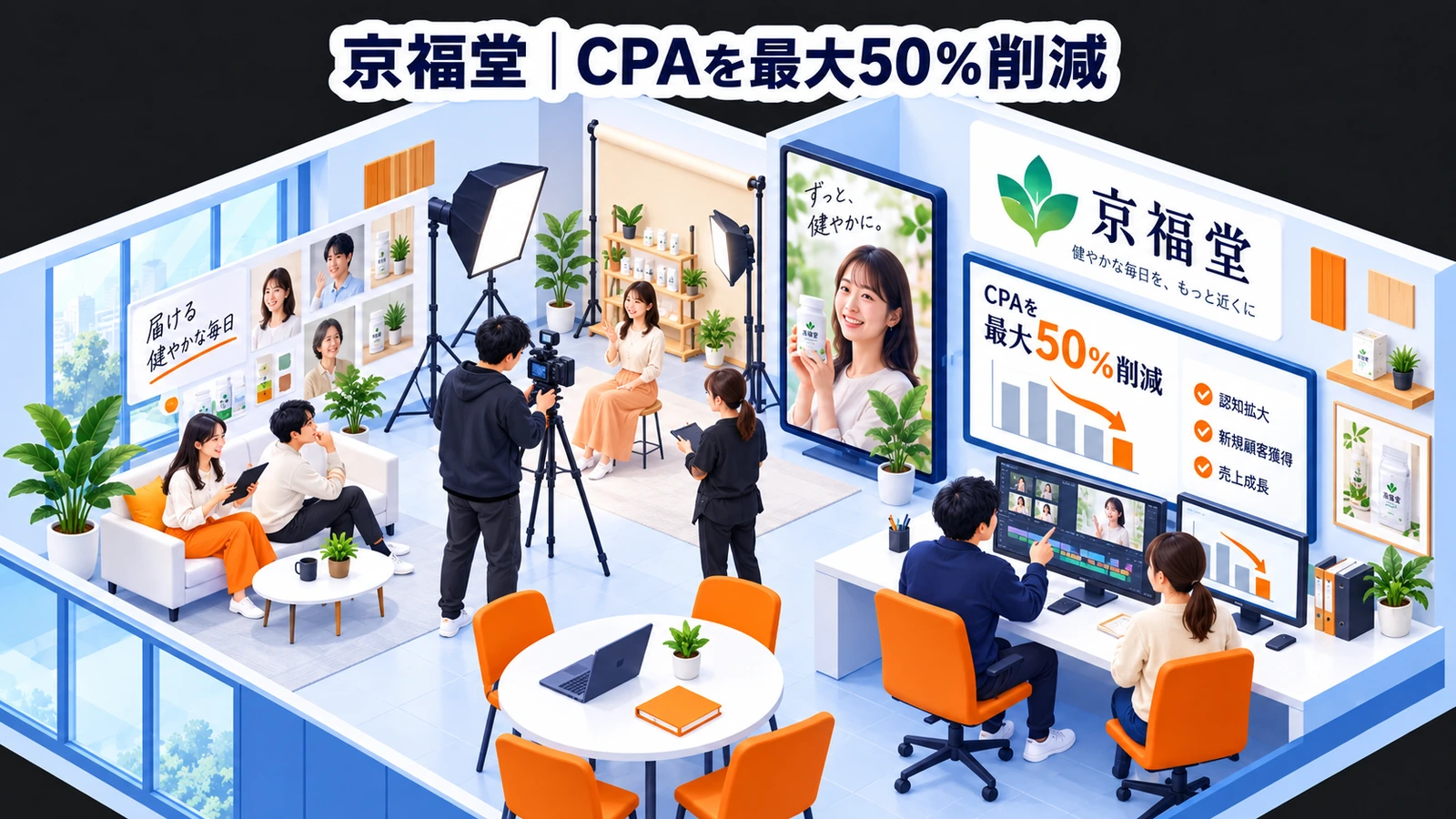京福堂|CPAを最大50%削減のタレントキャスティング成功事例