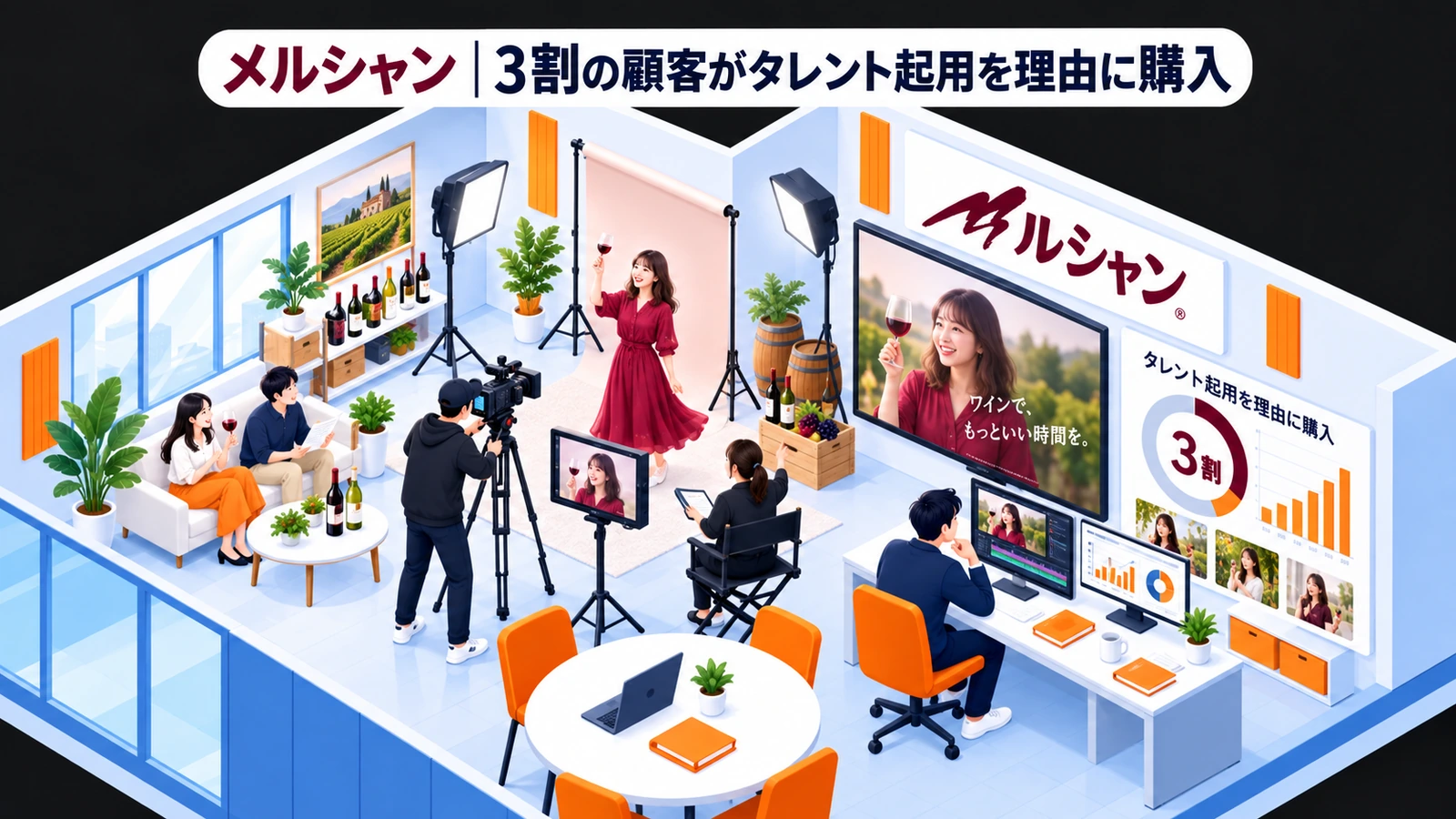 メルシャン|3割の顧客がタレント起用を理由に購入のタレントキャスティング成功事例