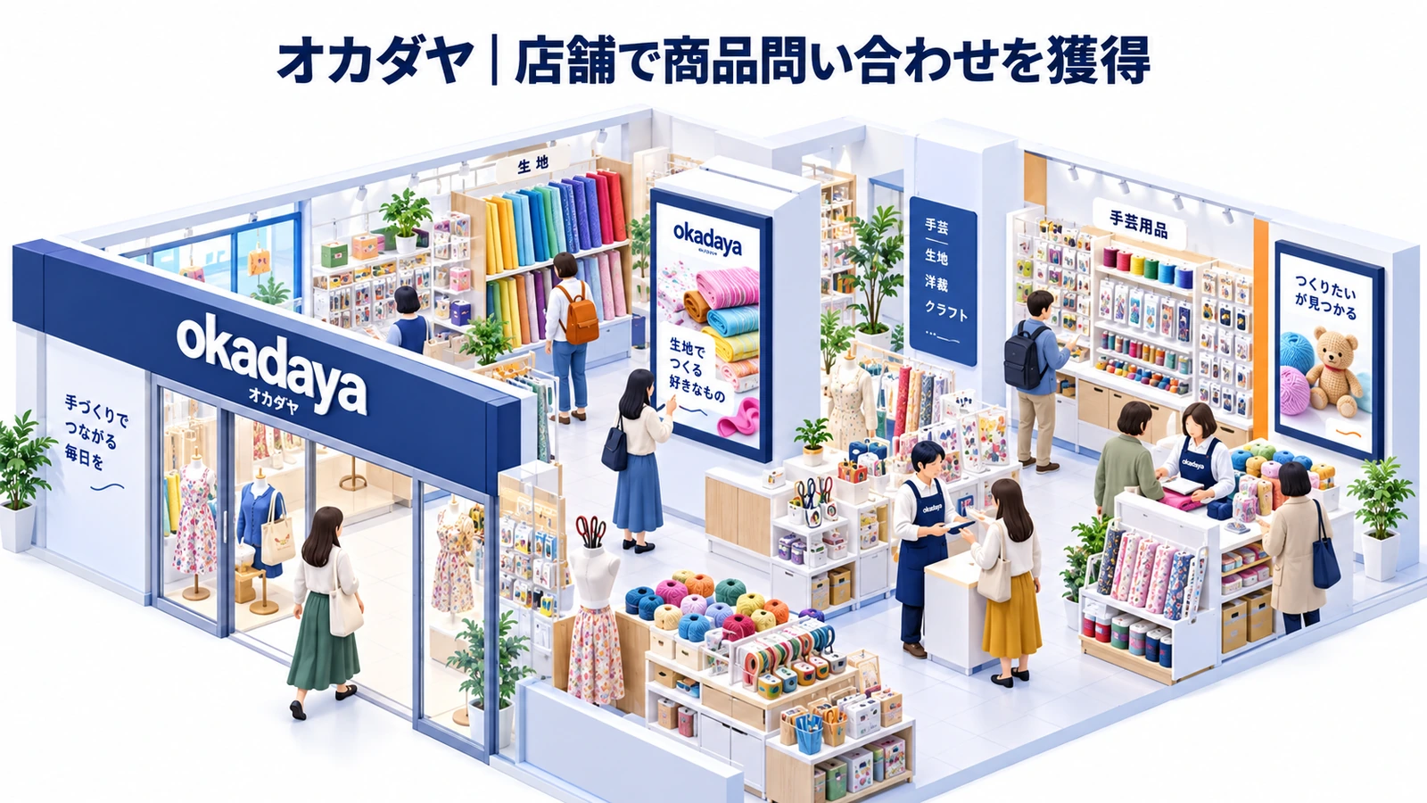 オカダヤのデジタルサイネージ広告成功事例
