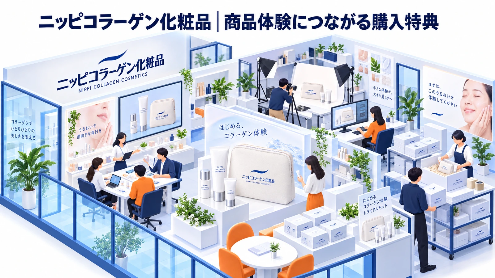 ニッピコラーゲン化粧品のノベルティ制作成功事例