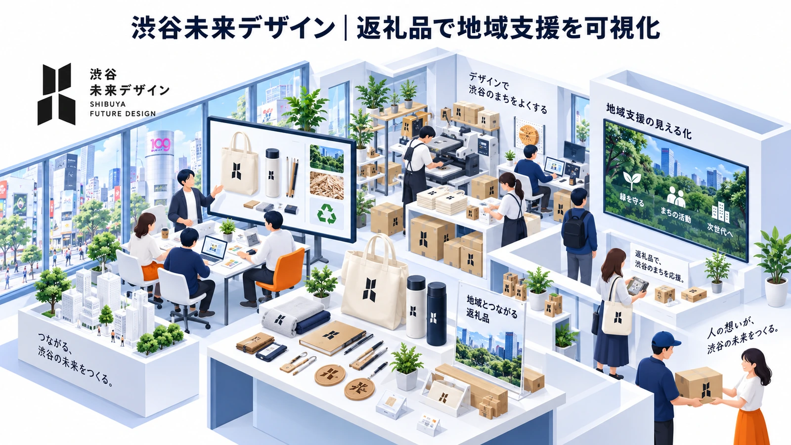 渋谷未来デザインのノベルティ制作成功事例