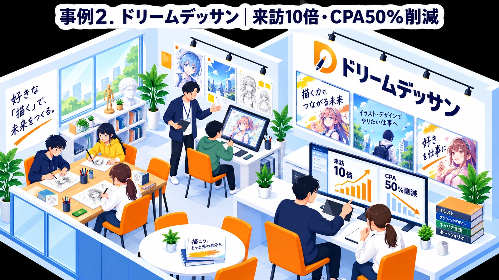 ドリームデッサンのバナー広告成功事例