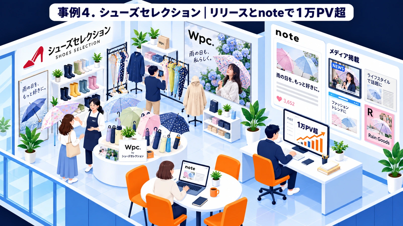 シューズセレクションのプレスリリース成功事例