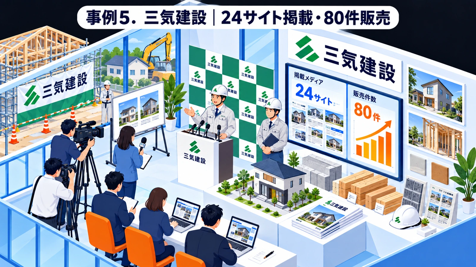 三気建設のプレスリリース成功事例