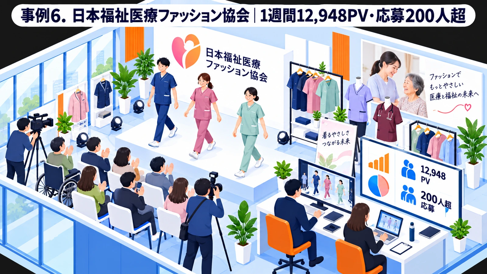 日本福祉医療ファッション協会のプレスリリース成功事例