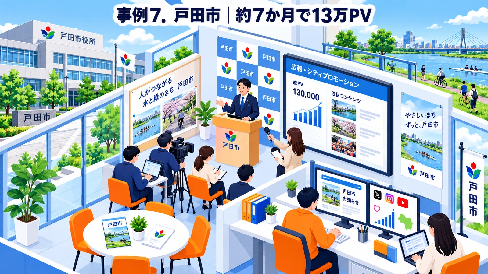 戸田市のプレスリリース成功事例