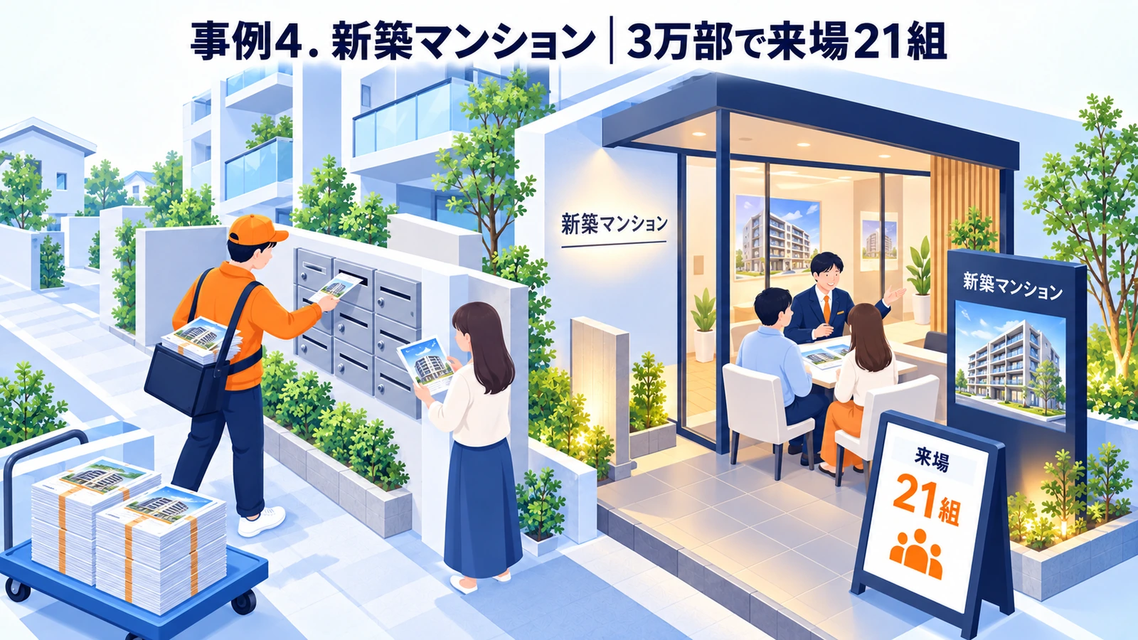 新築マンションのポスティング広告成功事例