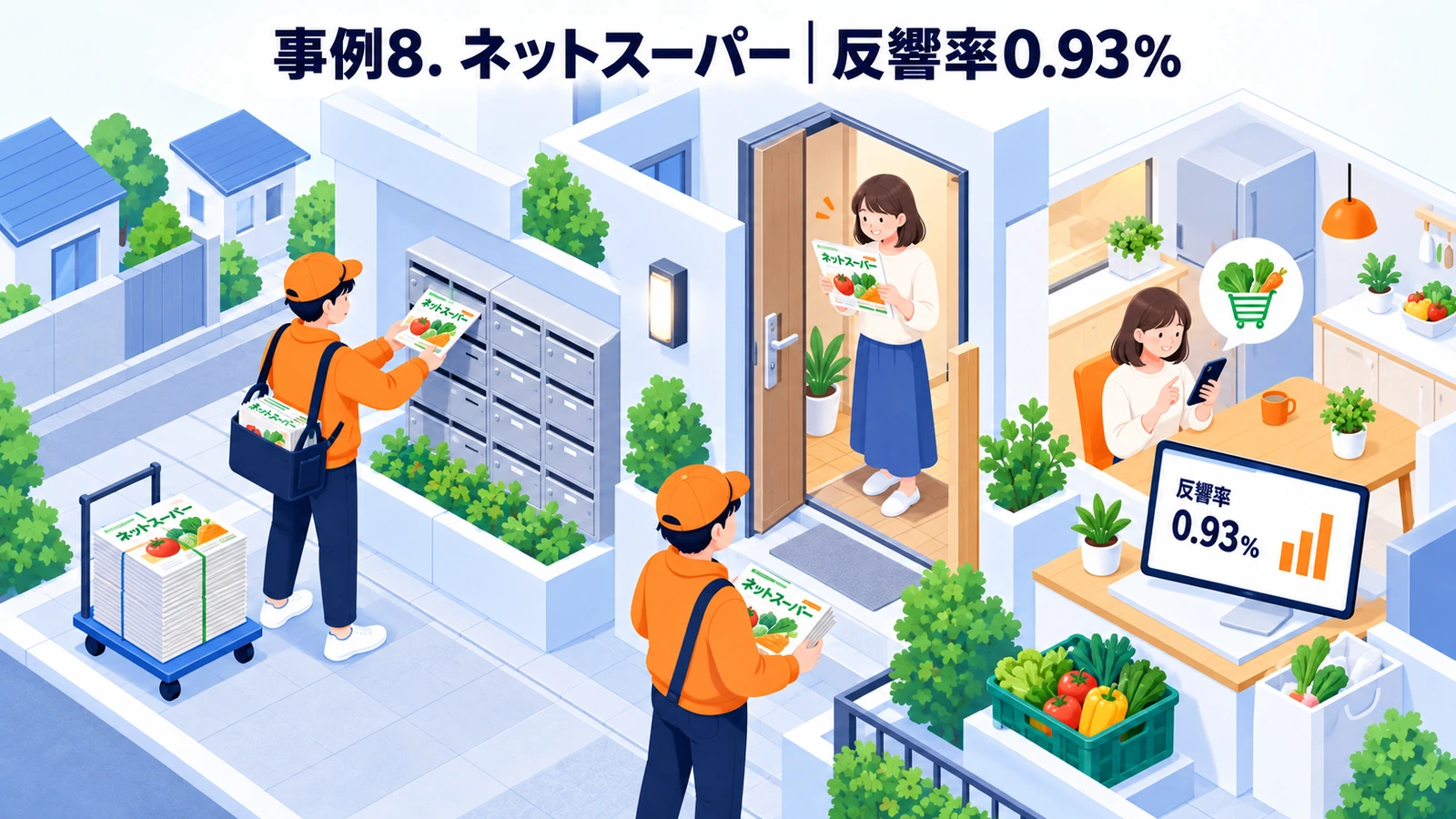 ネットスーパーのポスティング広告成功事例