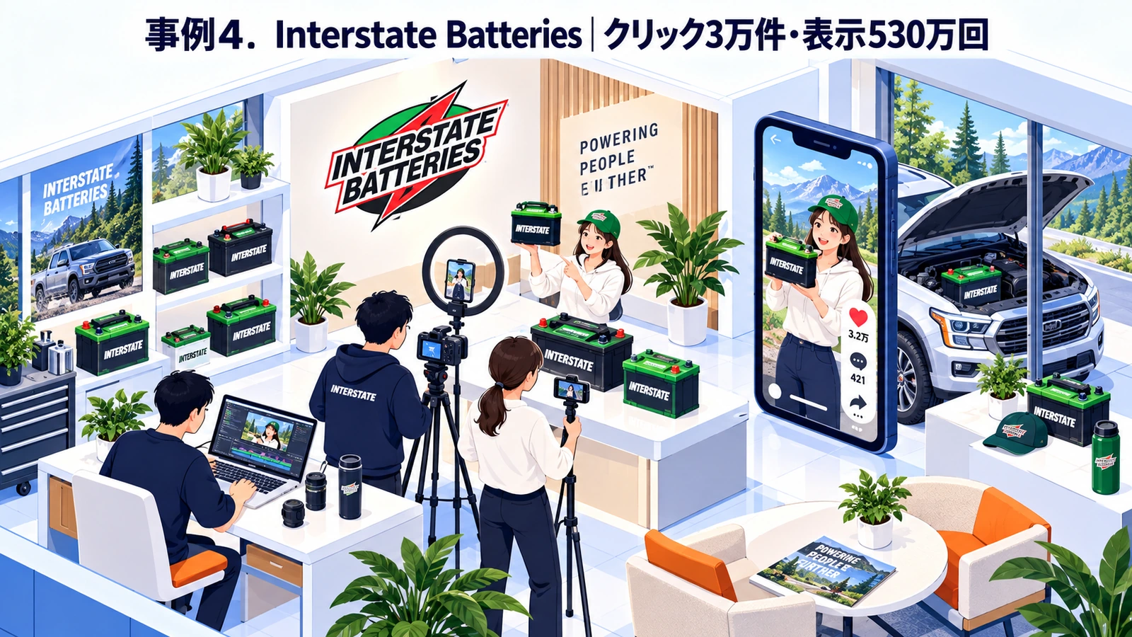 Interstate Batteriesのマイクロインフルエンサー成功事例