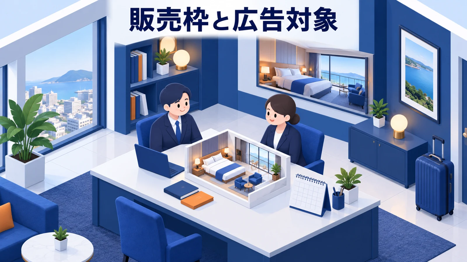 宿泊施設広告は売れる枠と売りたい枠を区別するの図解