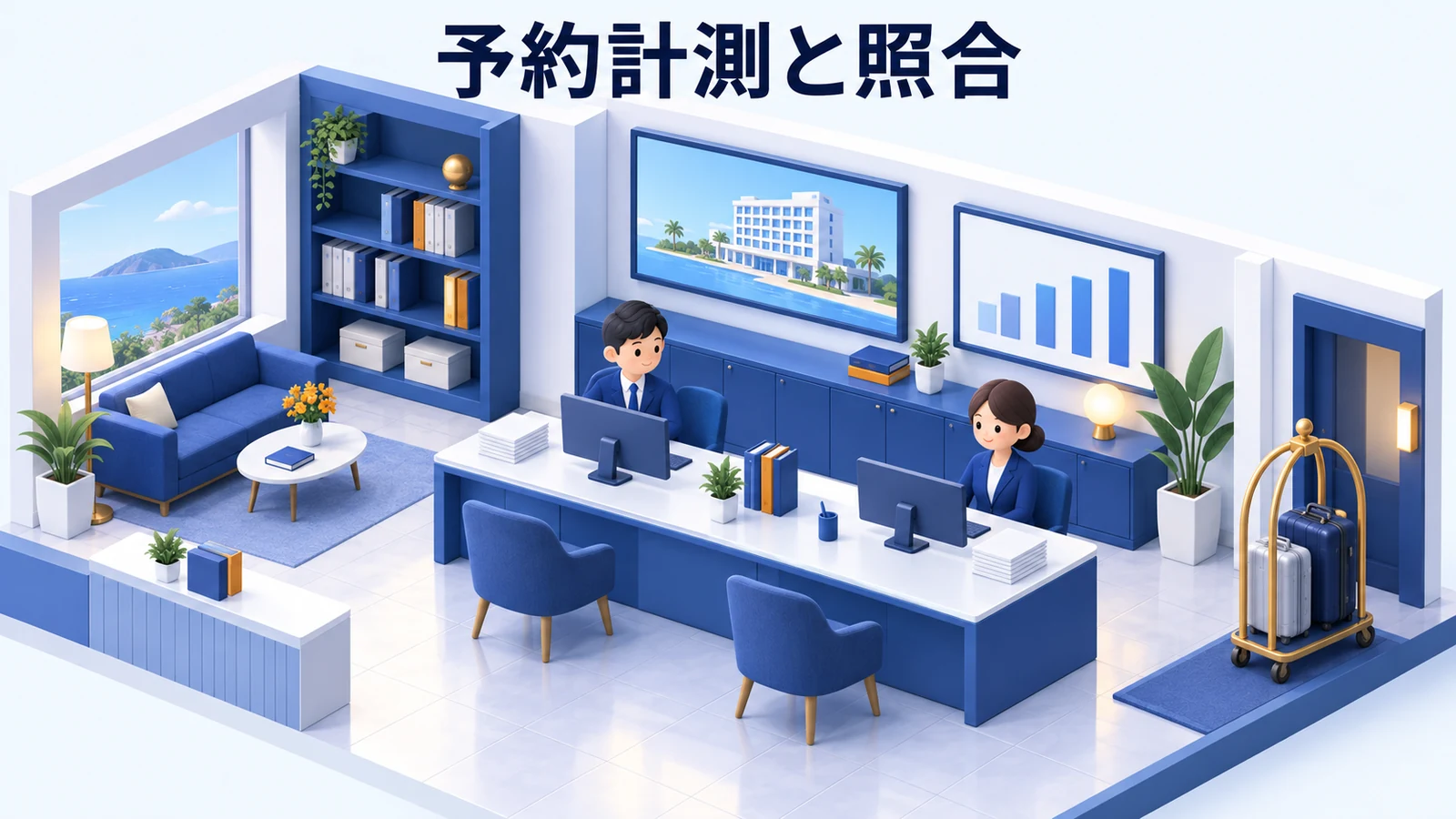 予約計測はキャンセルと媒体の重複を照合するの図解