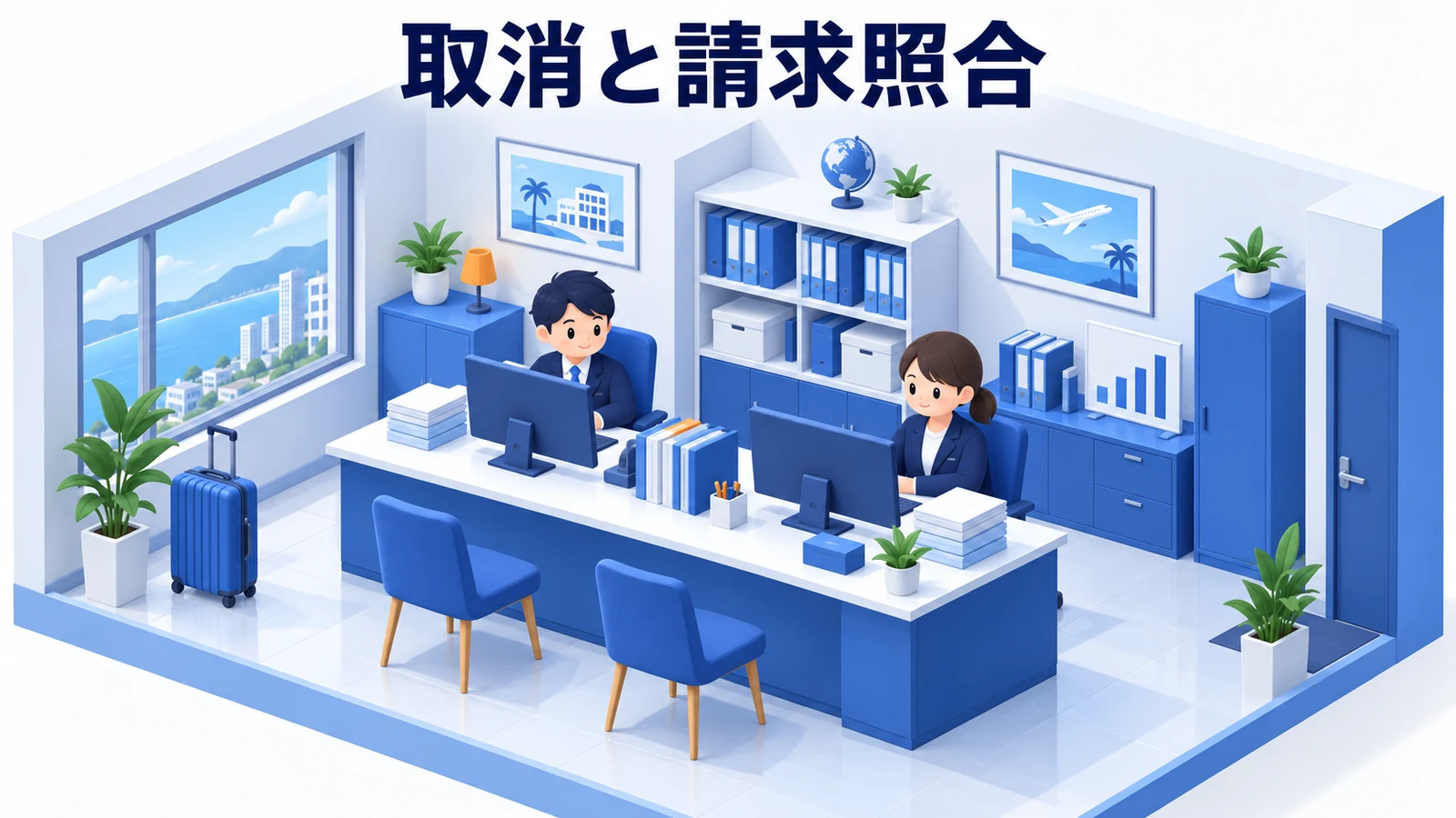 実宿泊とキャンセルで請求の扱いを見分けるの図解