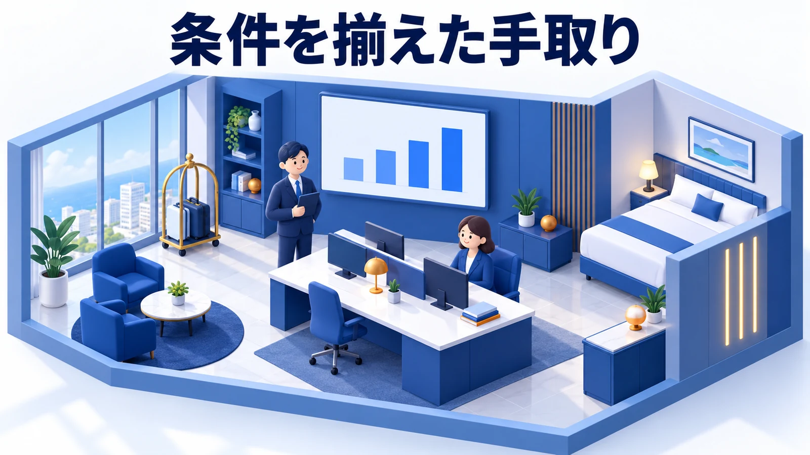 手取りの比較は同じ宿泊条件で計算するの図解