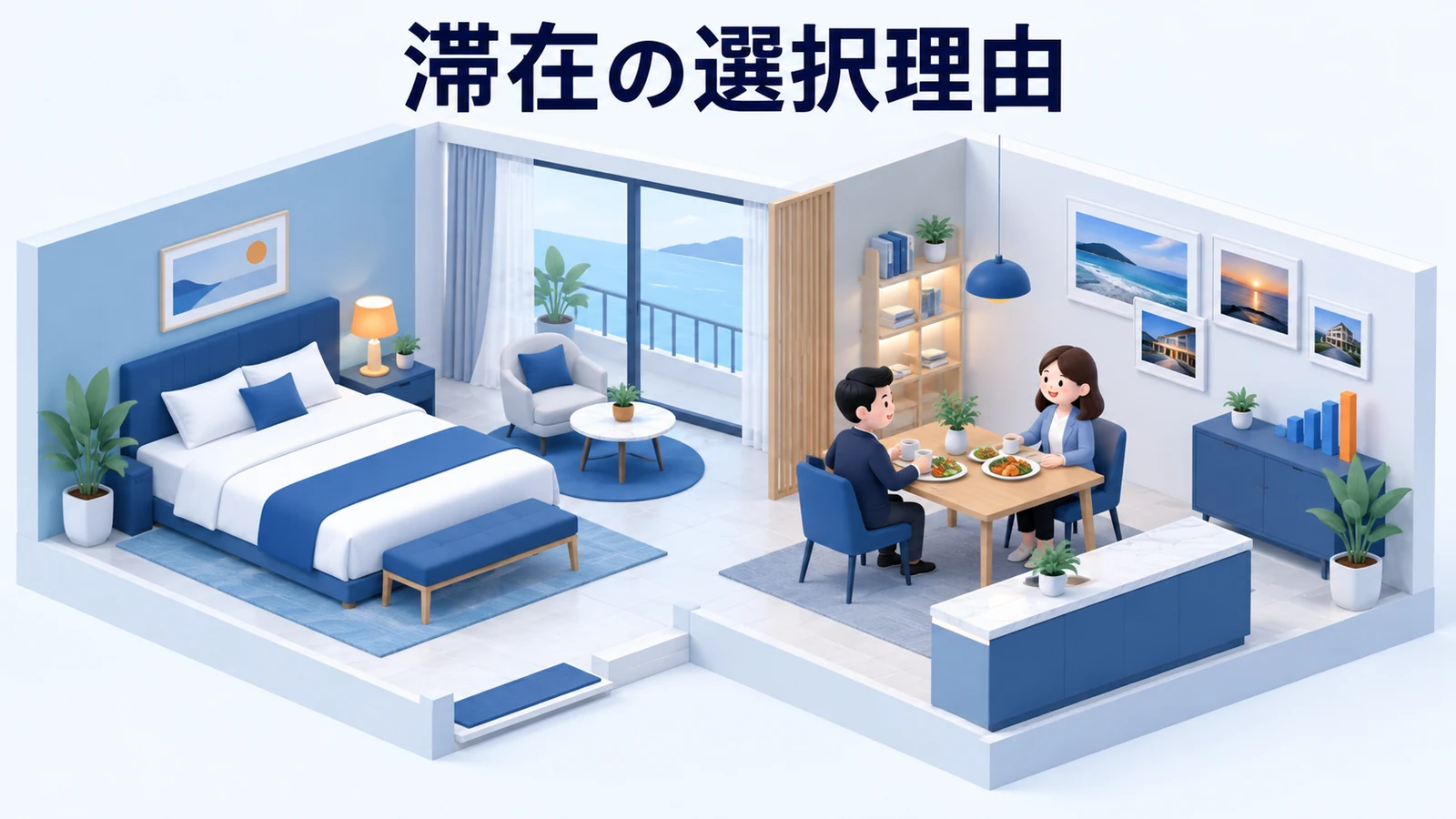 公式サイトで滞在の選択理由を具体化するの図解