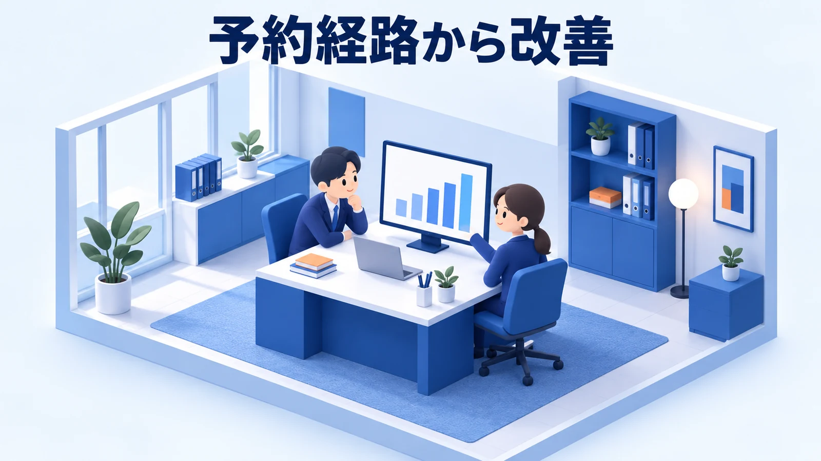 予約経路を直してから集客量を増やすの図解