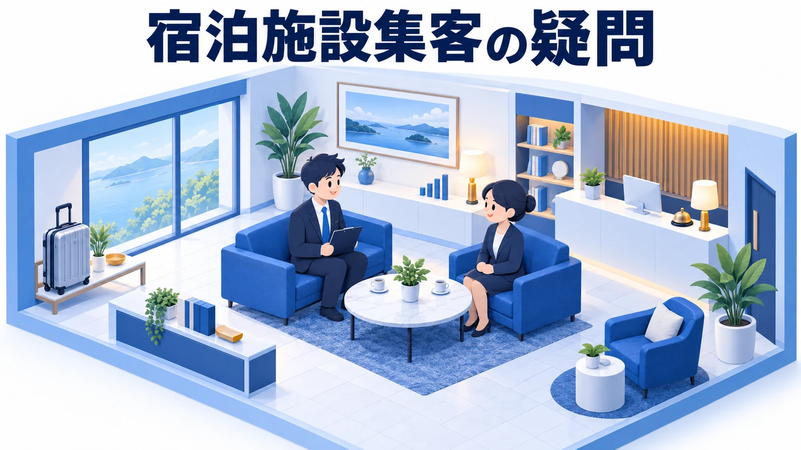 宿泊施設集客のよくある質問の図解