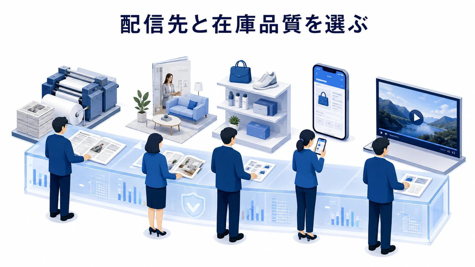 配信先と在庫品質を選ぶ
