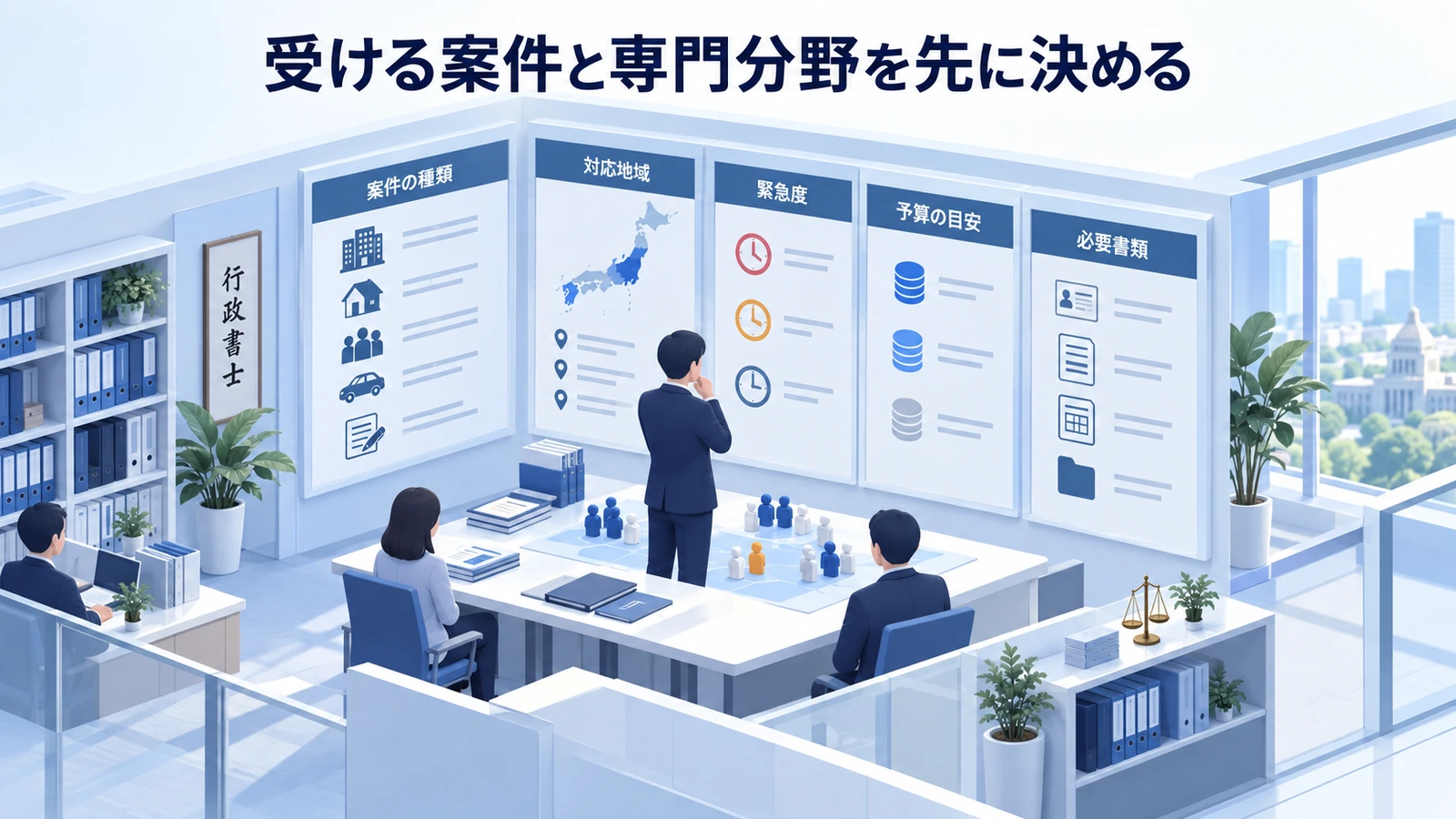 「受ける案件と専門分野を先に決める」を整理したImage 2.0図解
