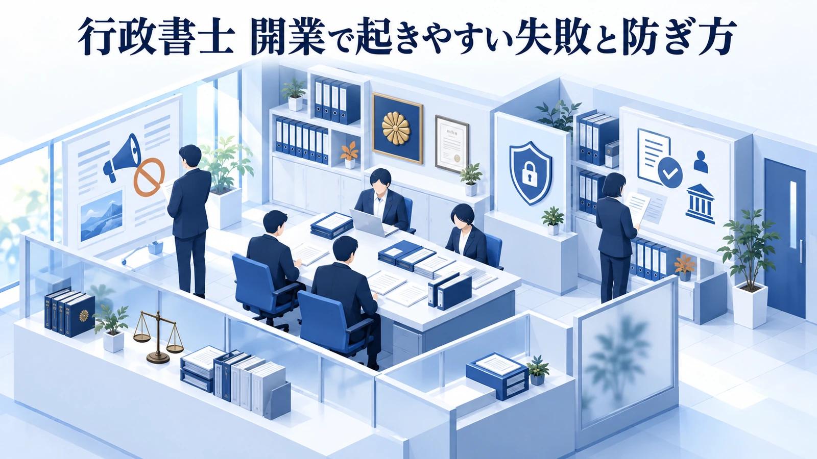 「行政書士 開業で起きやすい失敗と防ぎ方」を整理したImage 2.0図解